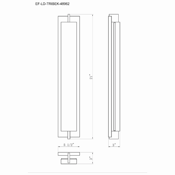 Tribek 32" Outdoor Wall Mount