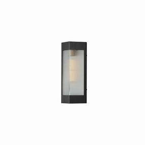 Triform One Light Outdoor Wall Sconce Black / Antique BrassOutdoor wall sconces with motion sensor