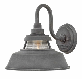 Troyer LED Wall Mount Aged ZincOutdoor wall sconces with motion sensor