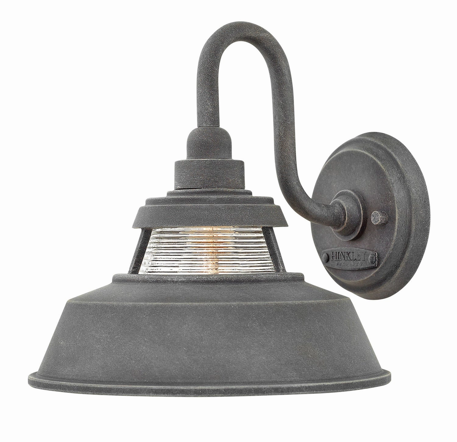 Troyer LED Wall Mount Aged ZincOutdoor wall sconces with motion sensor