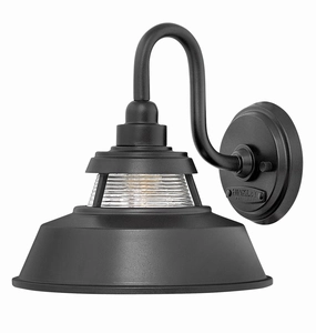 Troyer LED Wall Mount BlackOutdoor wall sconces with motion sensor