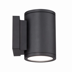Tube LED Wall Light BlackOutdoor wall sconces with motion sensor
