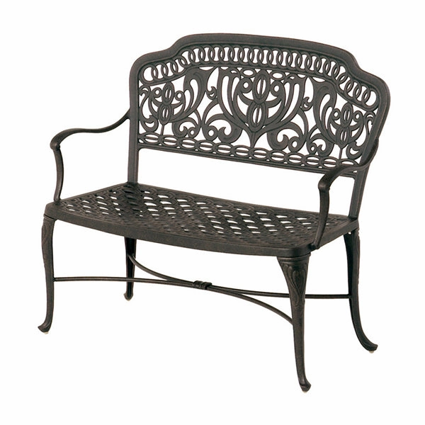 Tuscany Benchcast aluminum patio dining set