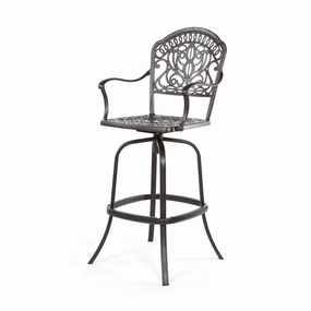 Tuscany Swivel Bar Stoolcast aluminum patio dining set