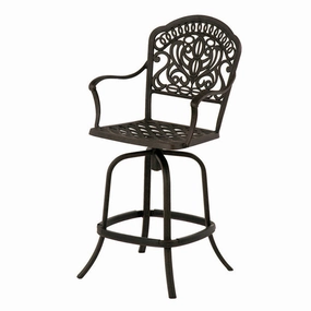 Tuscany Swivel Counter Height Stoolcast aluminum patio dining set