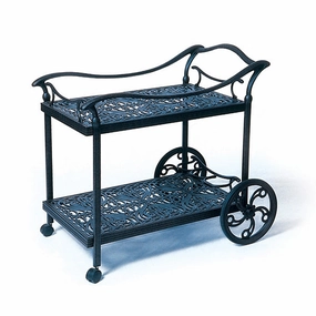 Tuscany Tea Cartcast aluminum patio dining set