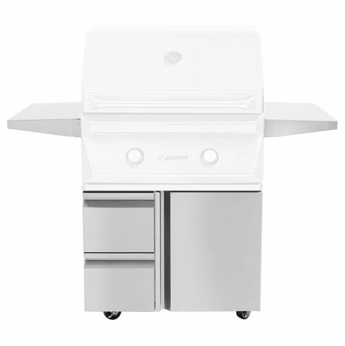 Twin Eagles 30-inch Grill Base with Storage Drawers and Single Door TEGB30SD-BStainless steel BBQ tool set