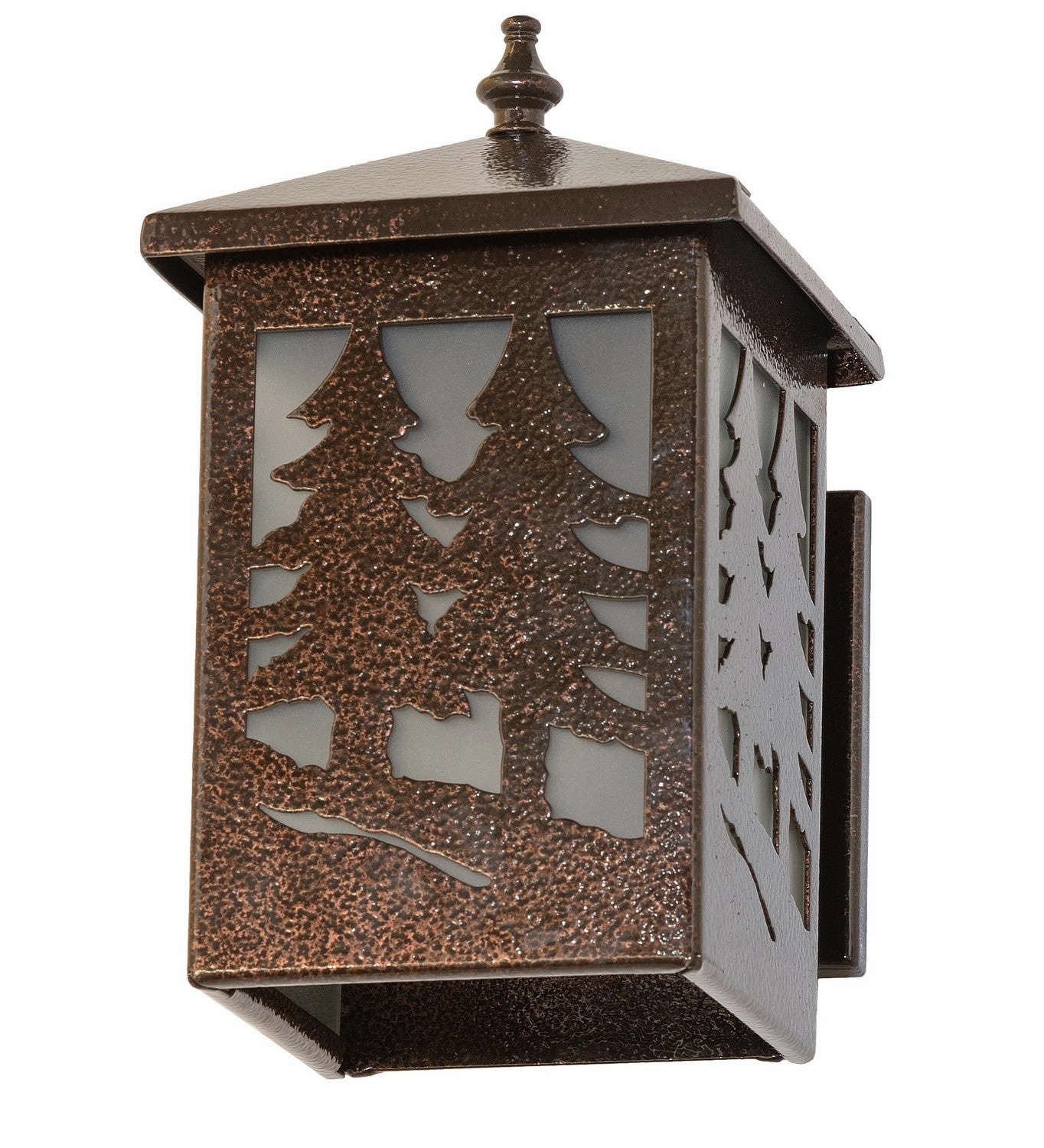 Twin Spruce Trees One Light Wall Sconce