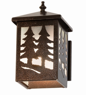 Twin Spruce Trees One Light Wall SconceOutdoor wall sconces with motion sensor