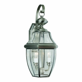 Two Light Outdoor Lantern Antique PewterOutdoor wall sconces with motion sensor