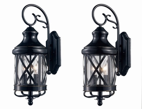 Two Light Wall Lantern Rubbed Oil BronzeOutdoor wall sconces with motion sensor
