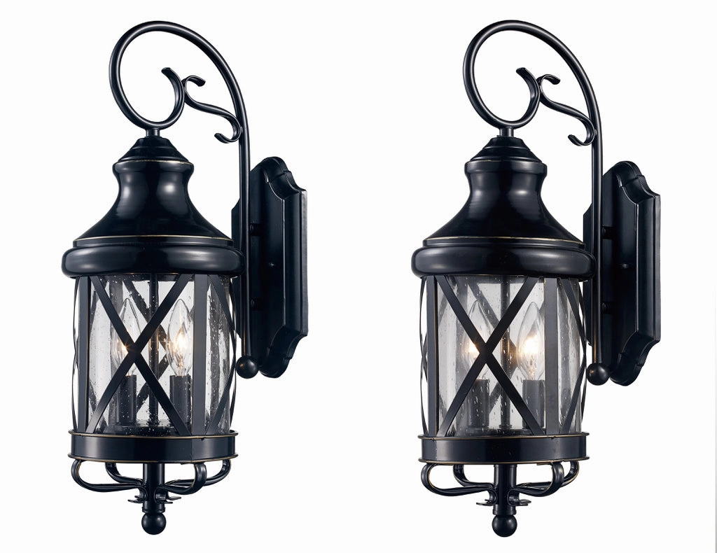 Two Light Wall Lantern Rubbed Oil BronzeOutdoor wall sconces with motion sensor