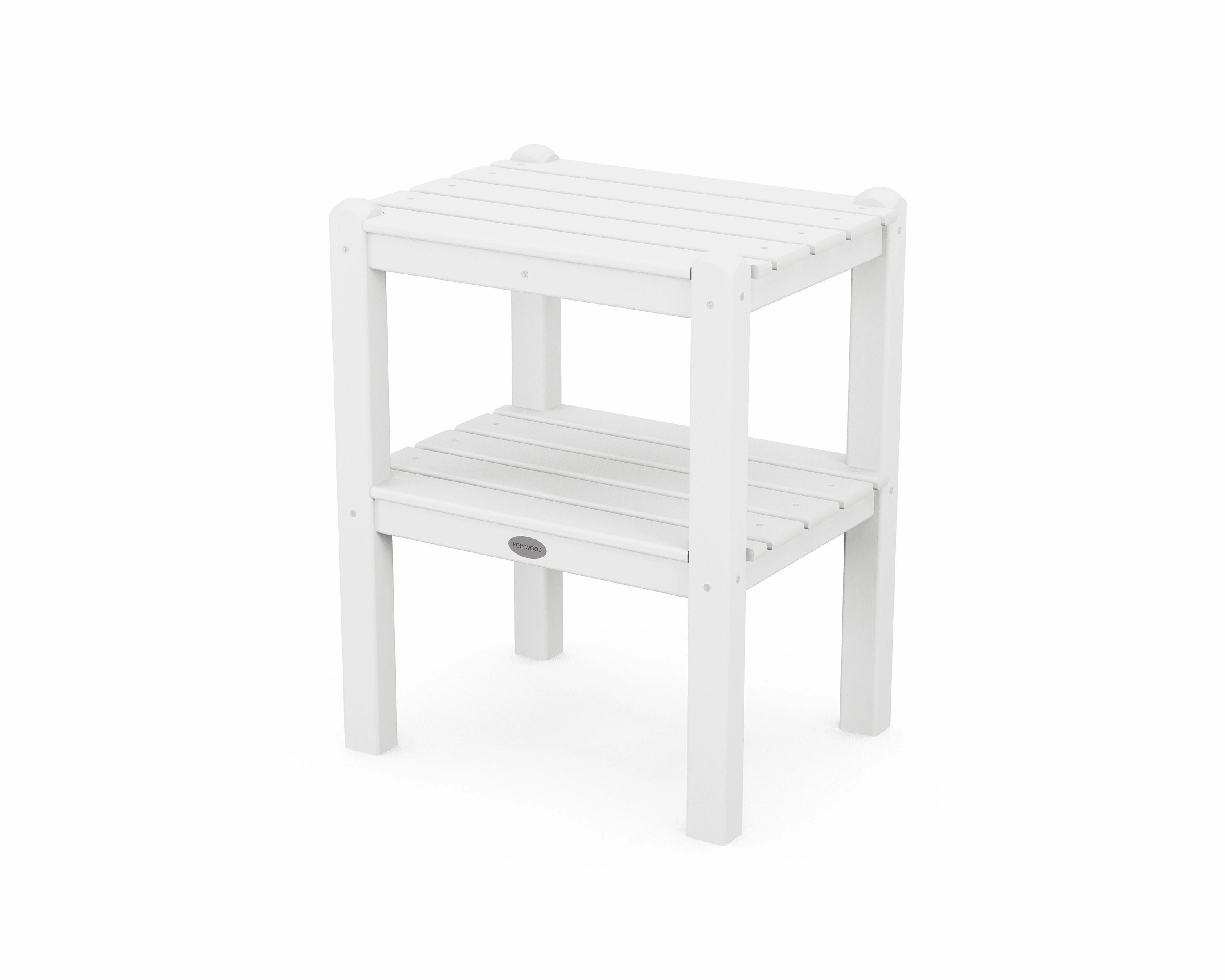 Two Shelf Side Table