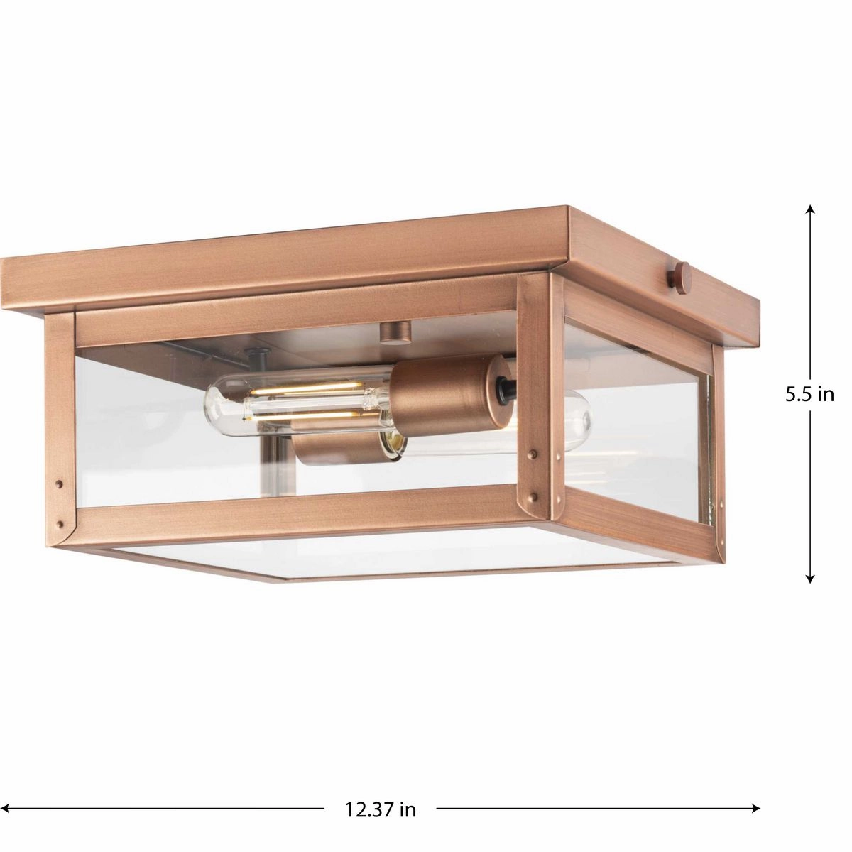 Union Square 2-Light Outdoor Flush Mount