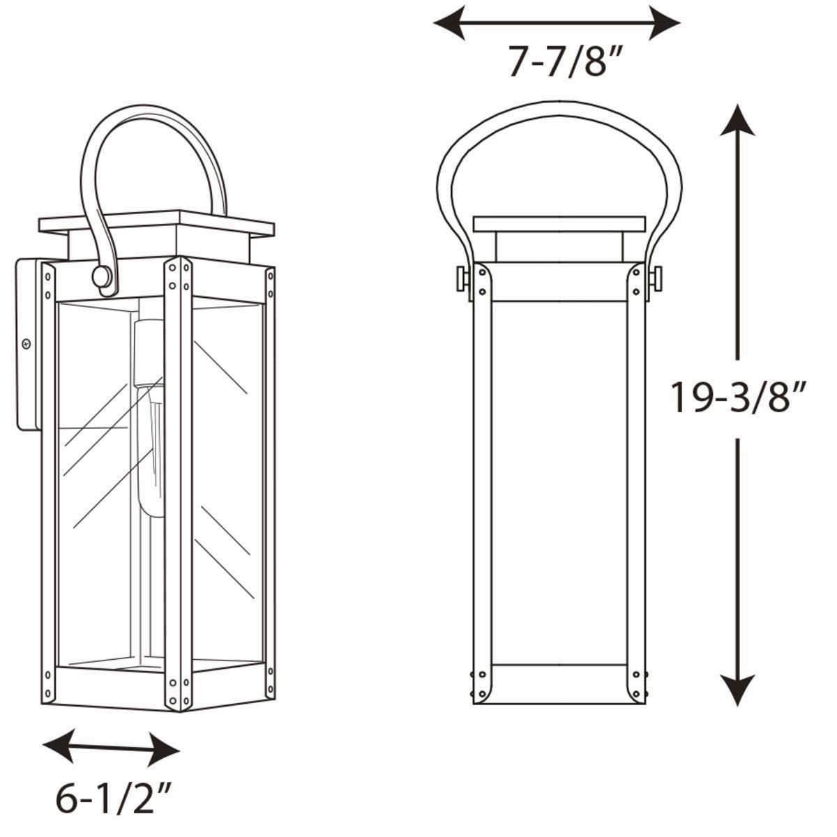 Union Square One Light Wall Lantern Stainless Steel