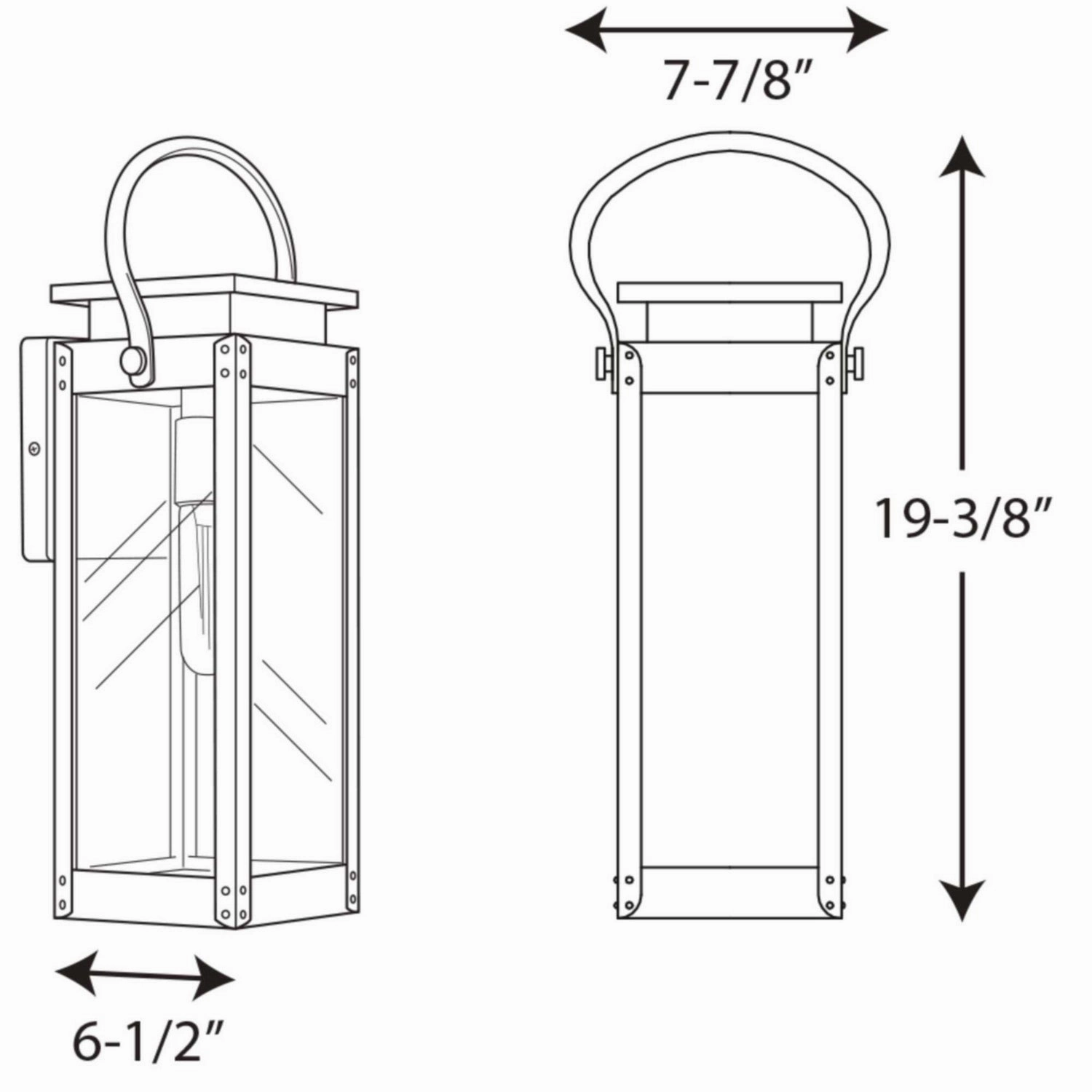 Union Square One Light Wall Lantern Stainless Steel