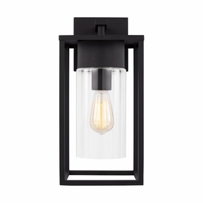 Vado One Light Outdoor Wall Lantern BlackOutdoor wall sconces with motion sensor