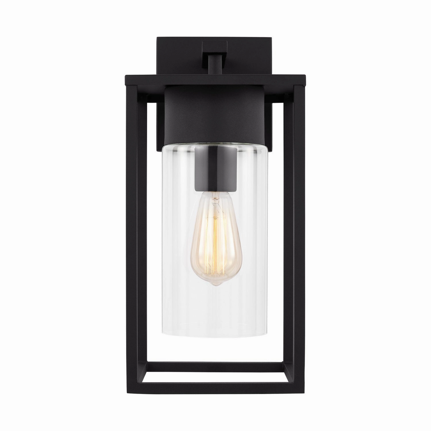 Vado One Light Outdoor Wall Lantern BlackOutdoor wall sconces with motion sensor