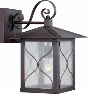 Vega One Light Wall Lantern Classic BronzeOutdoor wall sconces with motion sensor