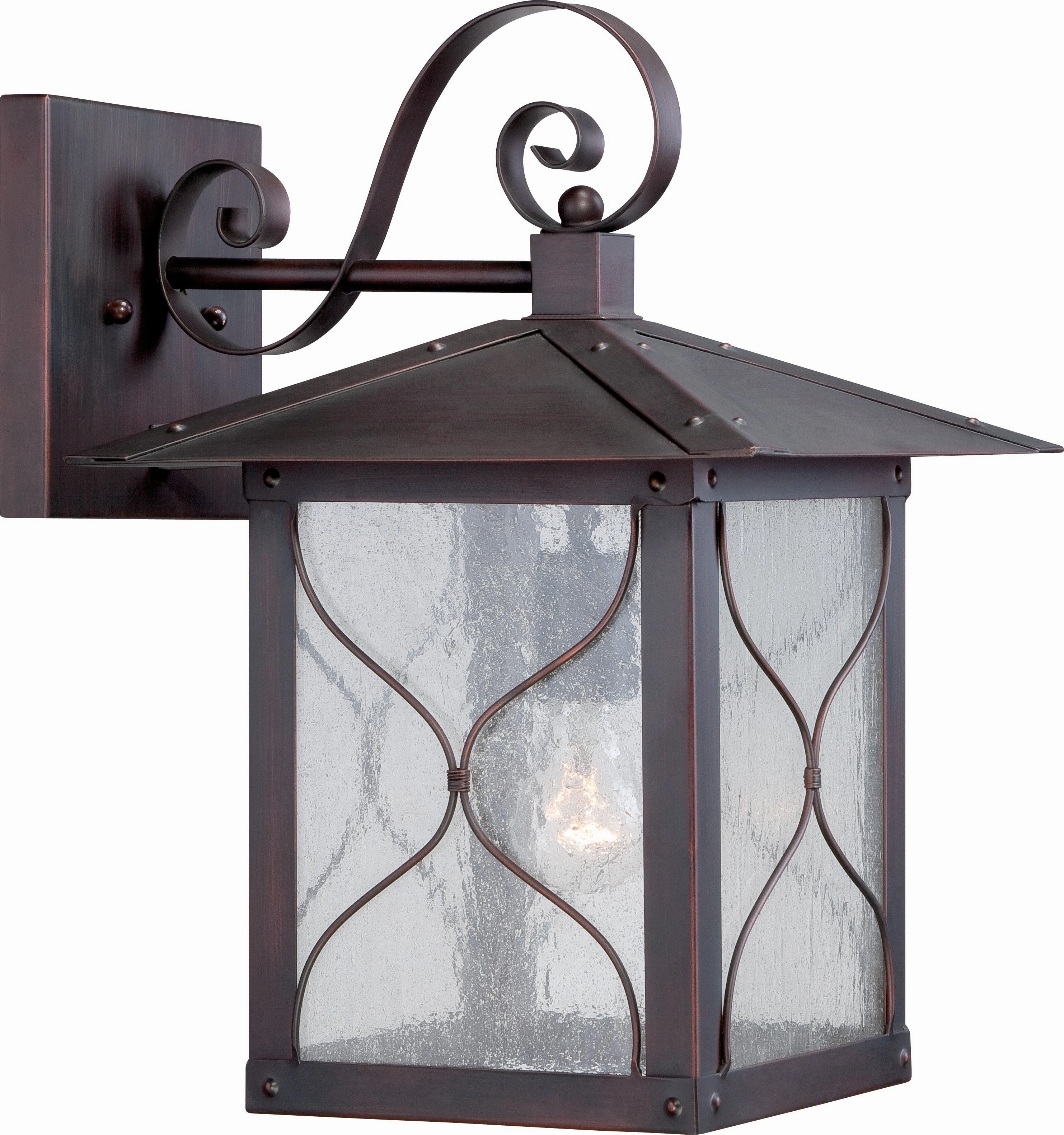 Vega One Light Wall Lantern Classic BronzeOutdoor wall sconces with motion sensor