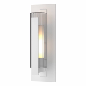 Vertical Bar Fluted Glass Medium Outdoor SconceWeatherproof outdoor lighting