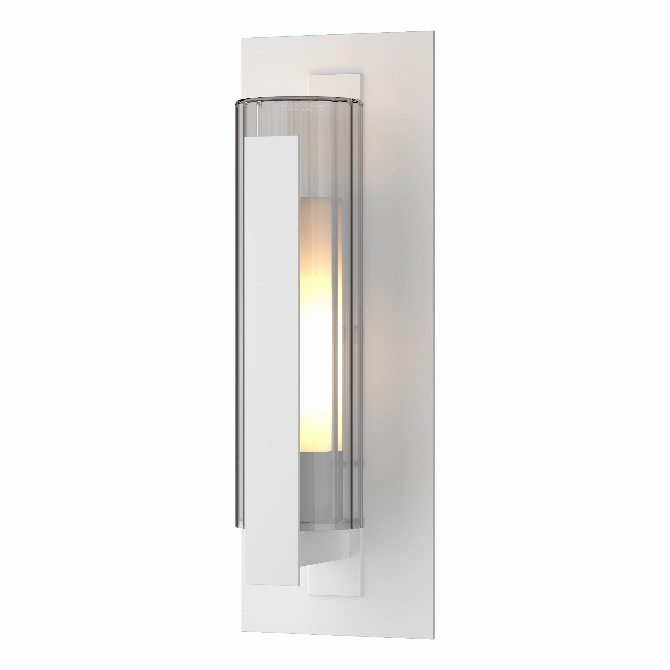 Vertical Bar Fluted Glass Medium Outdoor SconceWeatherproof outdoor lighting