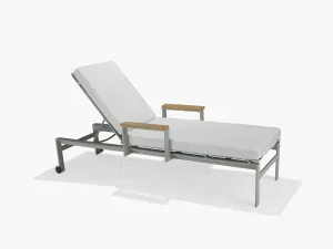 Vibe Modular Chaise Lounge with Wheelsoutdoor chair for garden and patio