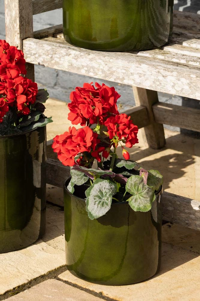 Vibrant Green Upcycled Steel Plant Pot - Available in 3 Sizes