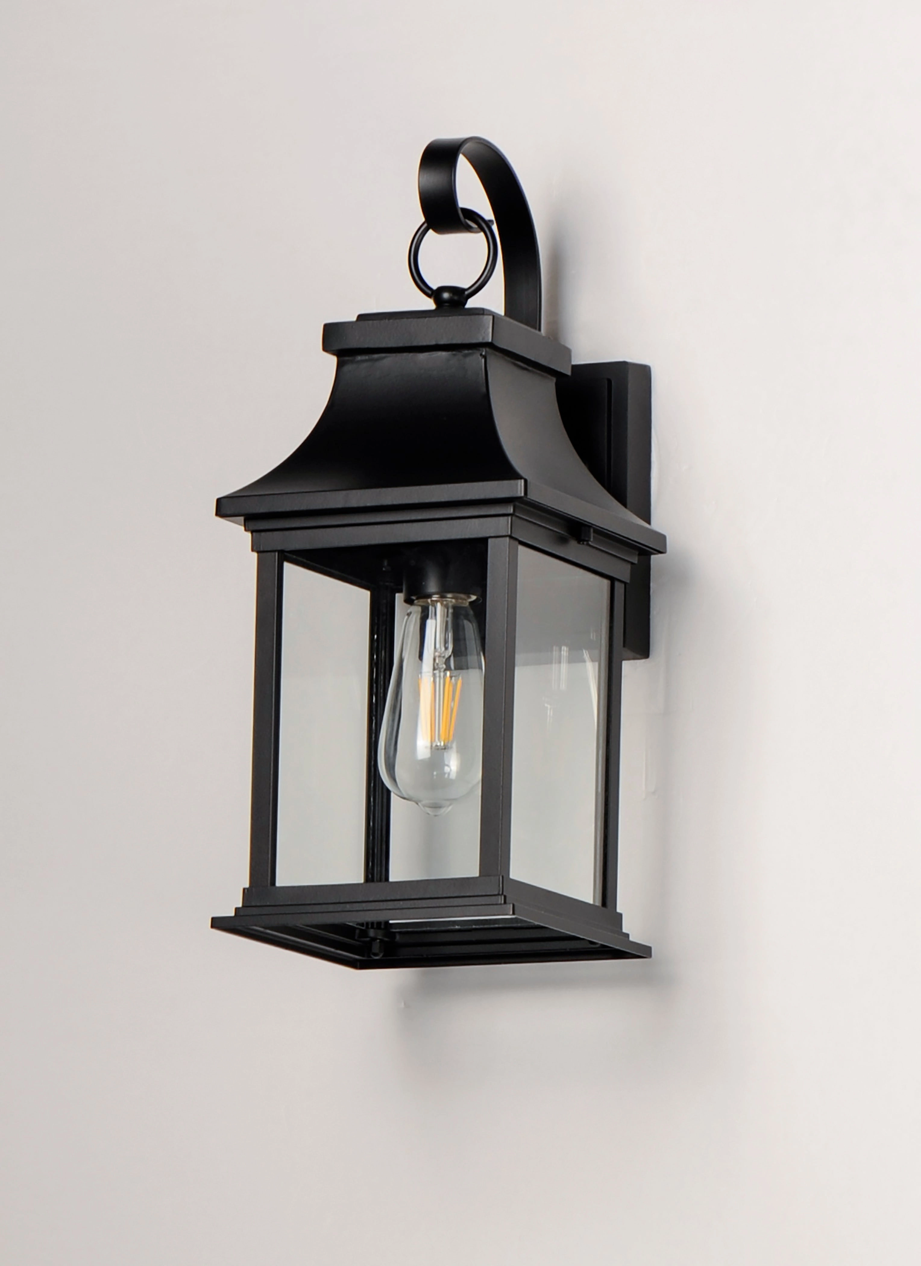 Vicksburg One Light Outdoor Wall Lantern Black