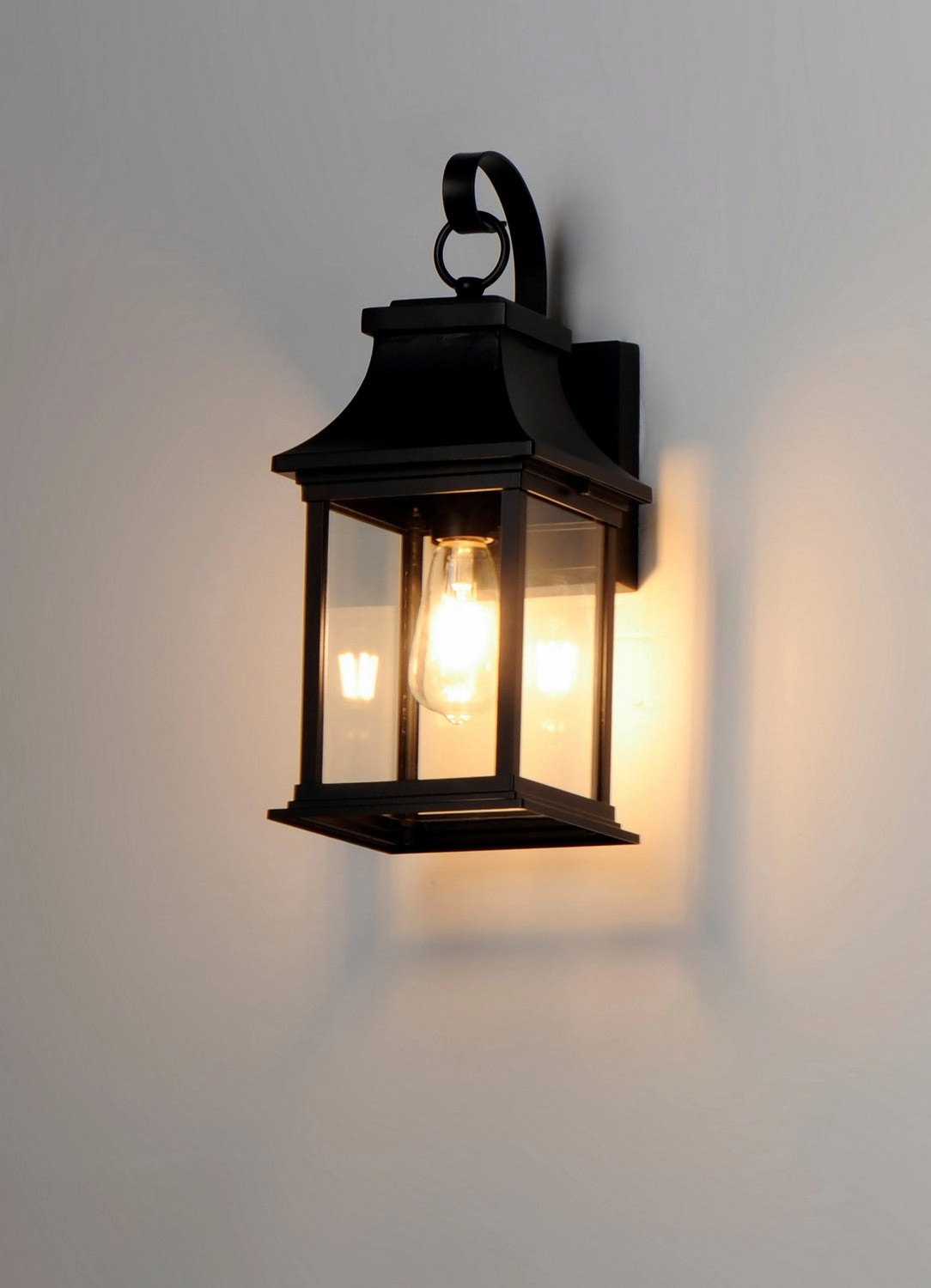 Vicksburg One Light Outdoor Wall Lantern Black