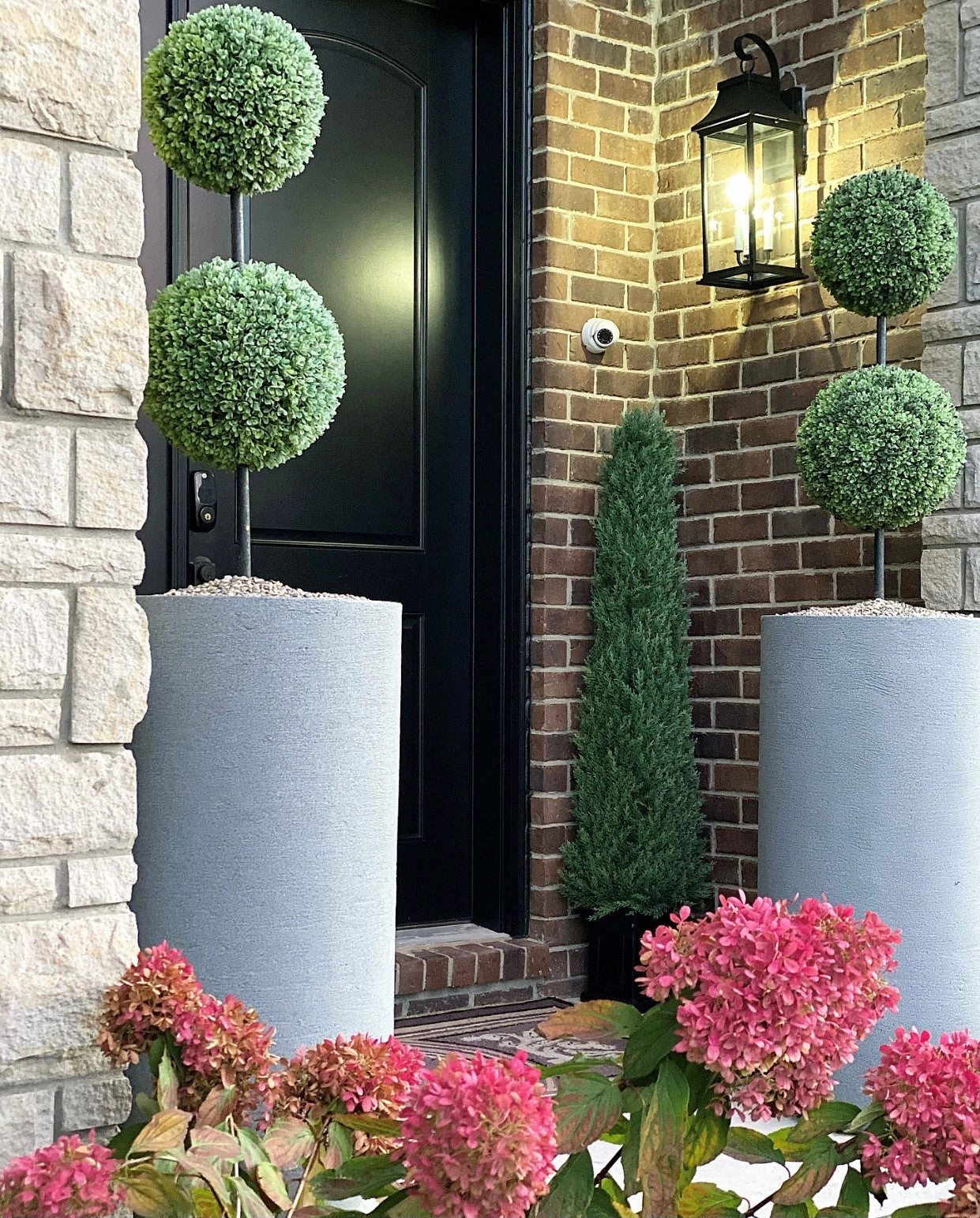 Vicksburg Three Light Outdoor Wall Lantern Black