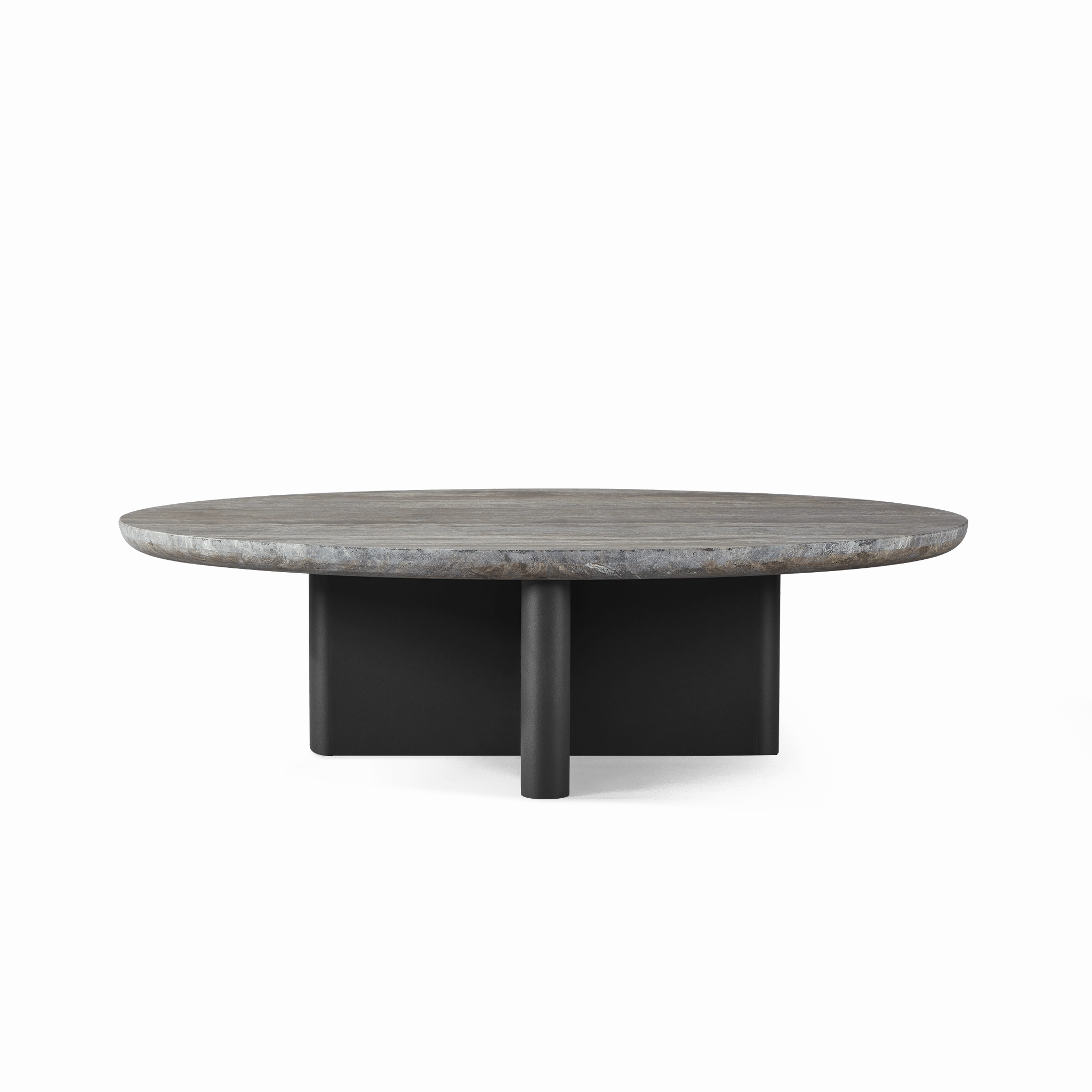 Victoria Aluminum Oval Stone Coffee Tableoutdoor coffee table for patio or lounge