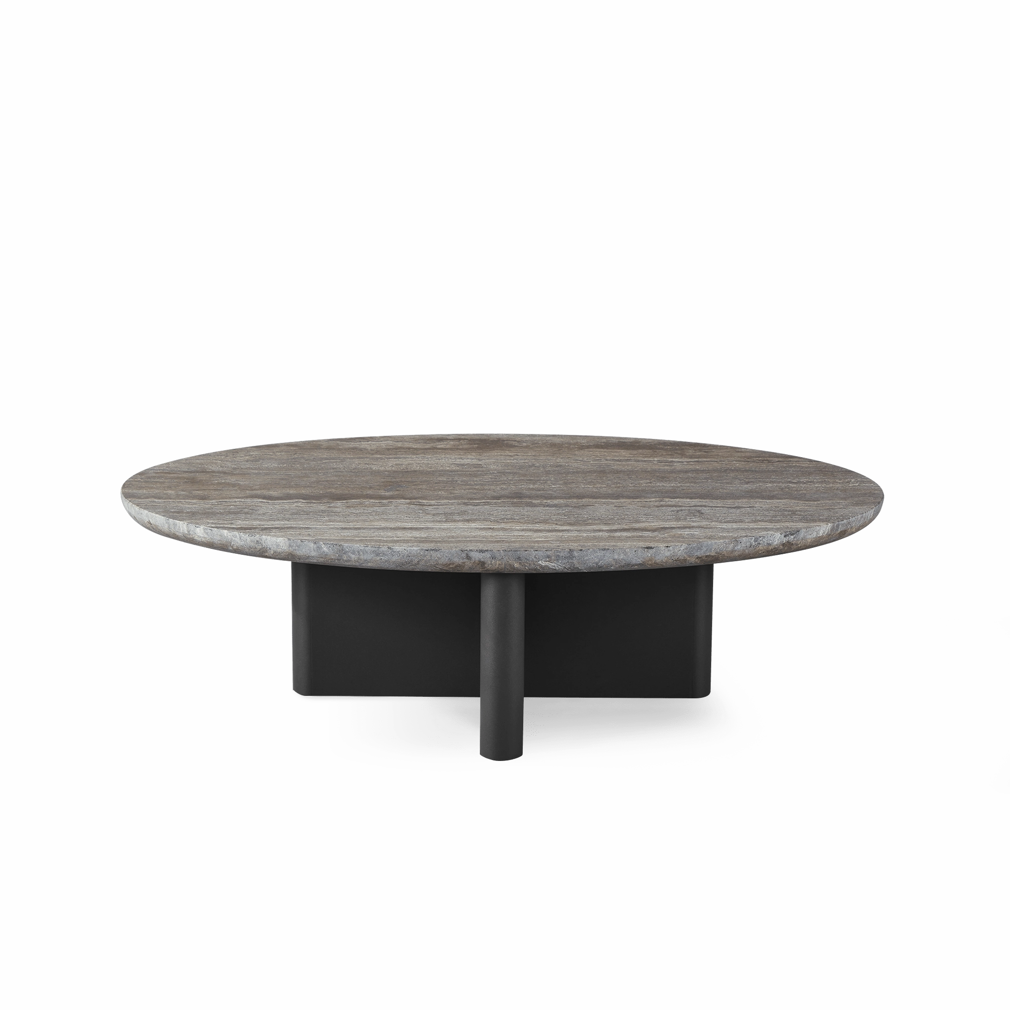 Victoria Aluminum Oval Stone Coffee Table