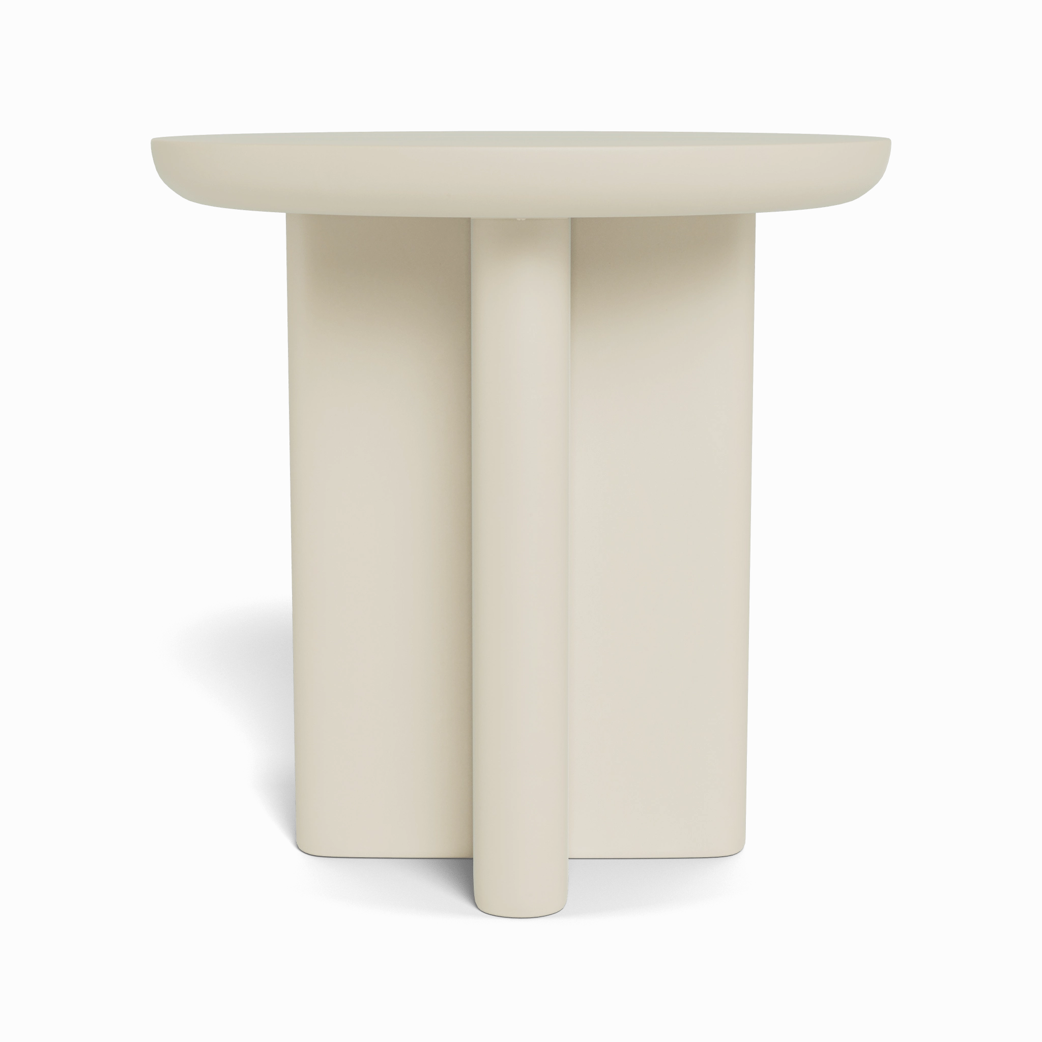 Victoria Aluminum Round Slatted Side Table