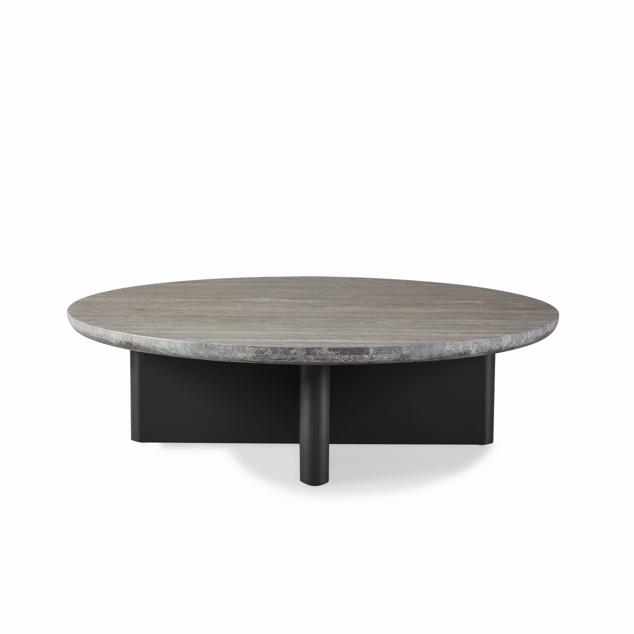 Victoria Aluminum Round Stone Coffee Tableoutdoor coffee table for patio or lounge