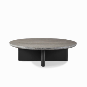 Victoria Aluminum Round Stone Coffee Tableoutdoor coffee table for patio or lounge