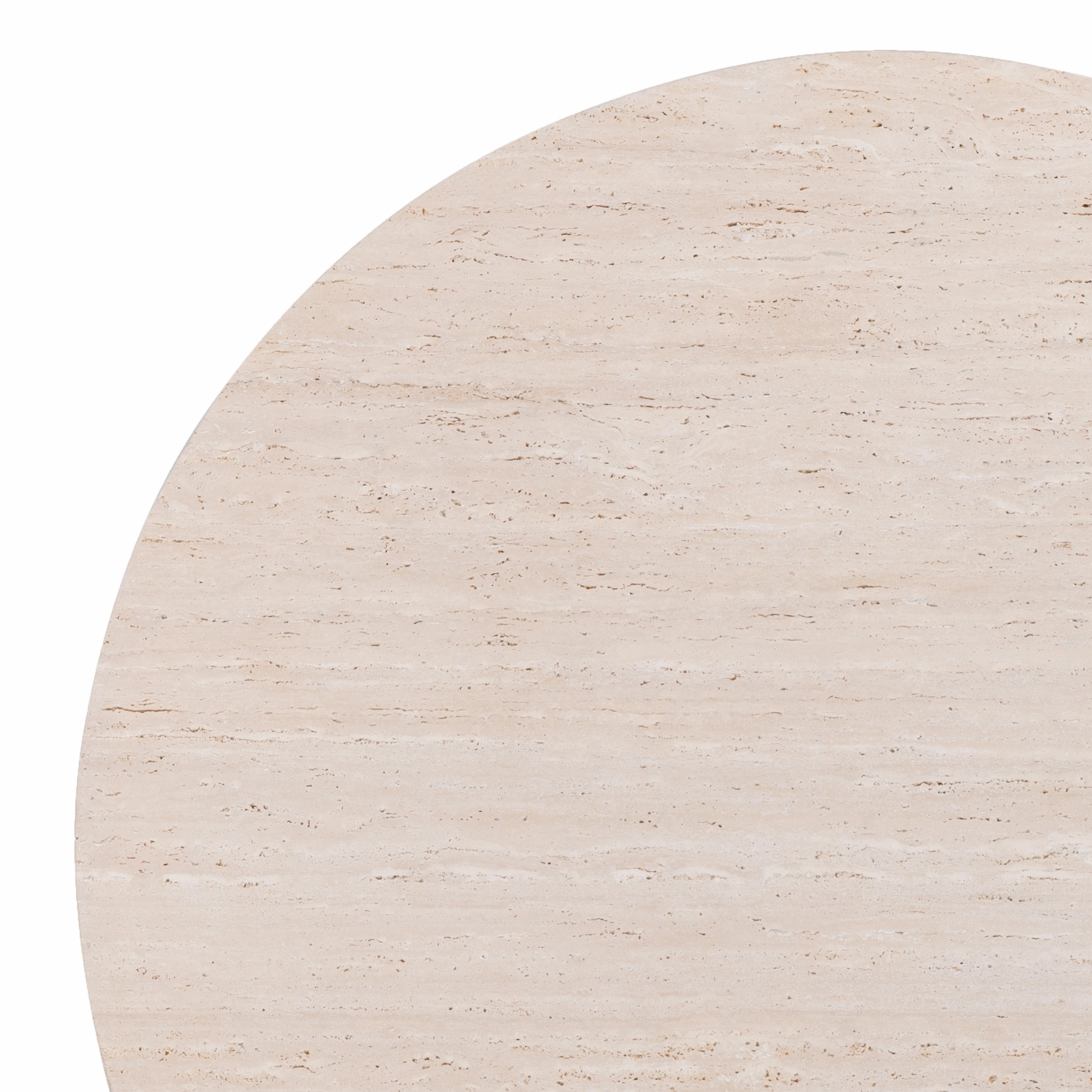 Victoria Teak Round Stone Coffee Table