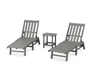 Vineyard 3-Piece Chaise Setoutdoor patio dining furniture set