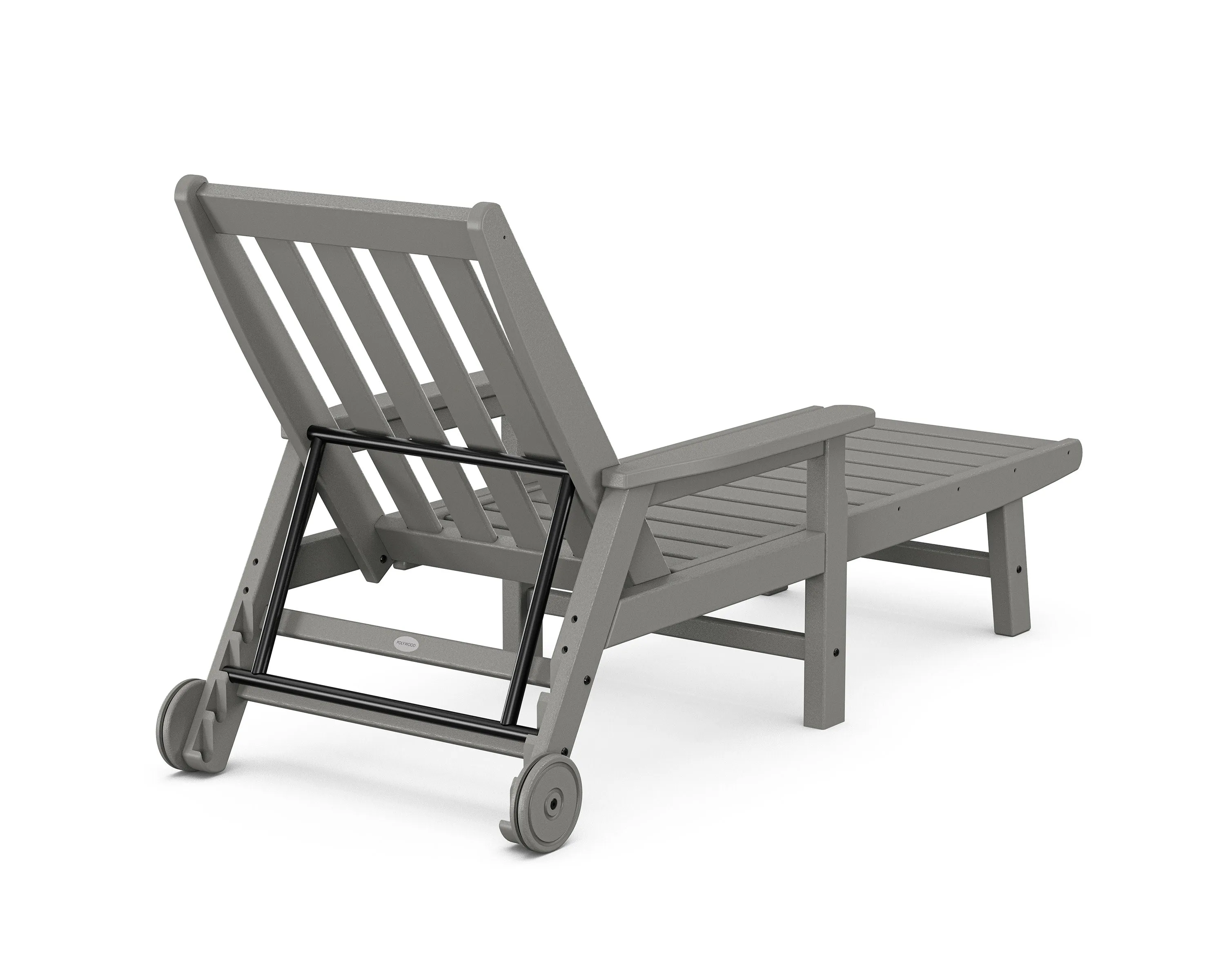 Vineyard Chaise with Arms and Wheels