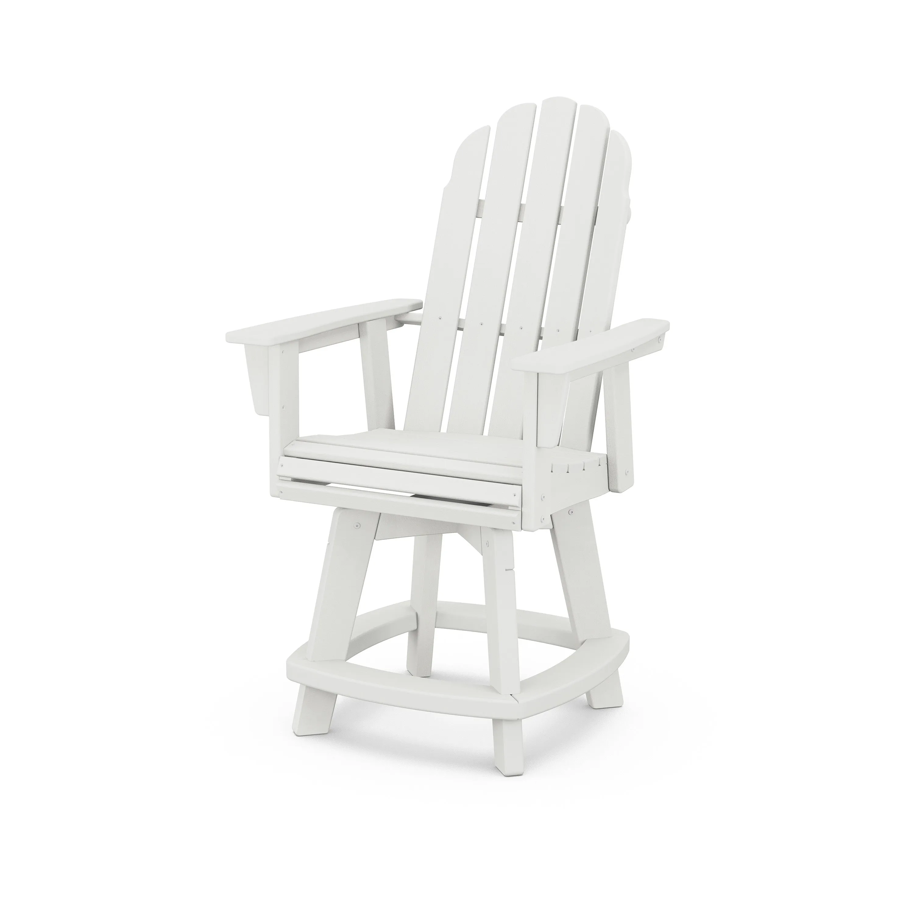 Vineyard Curveback Adirondack Swivel Counter Chair