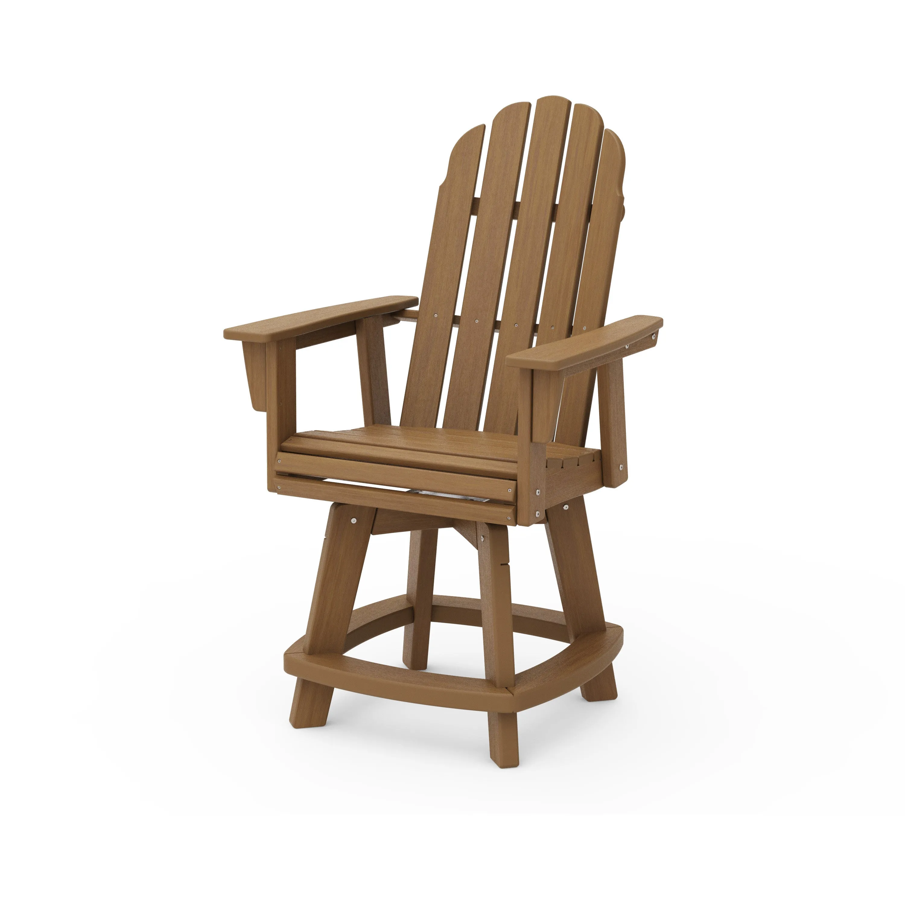 Vineyard Curveback Adirondack Swivel Counter Chair
