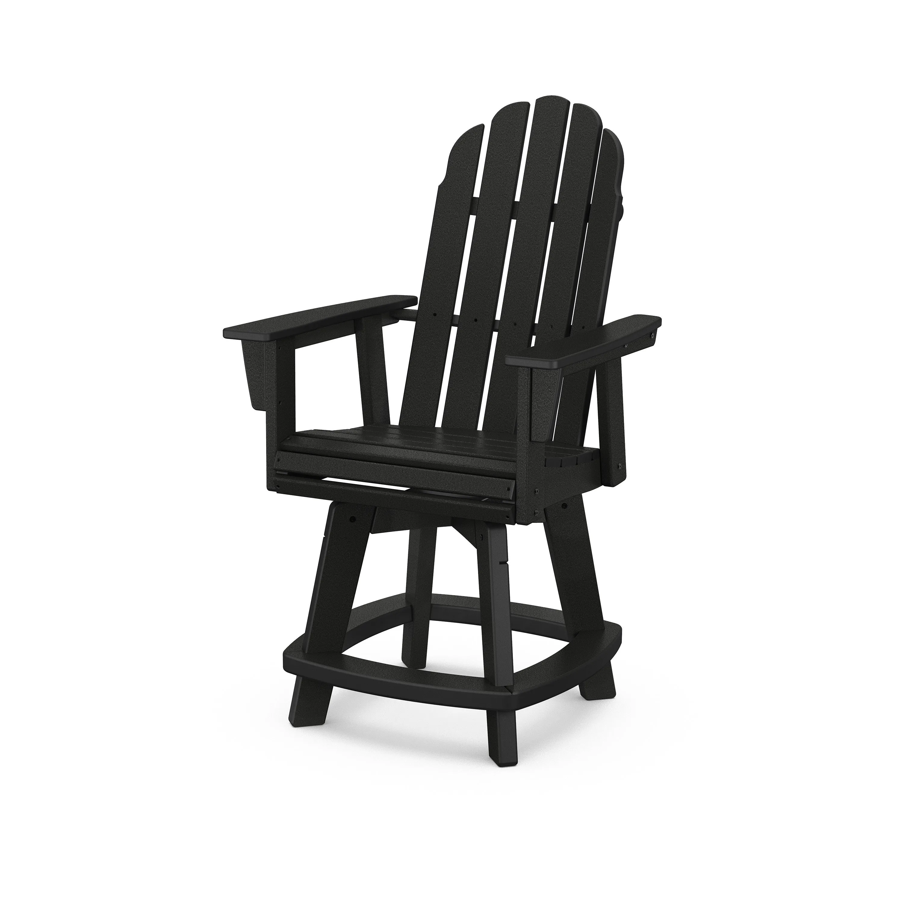 Vineyard Curveback Adirondack Swivel Counter Chair