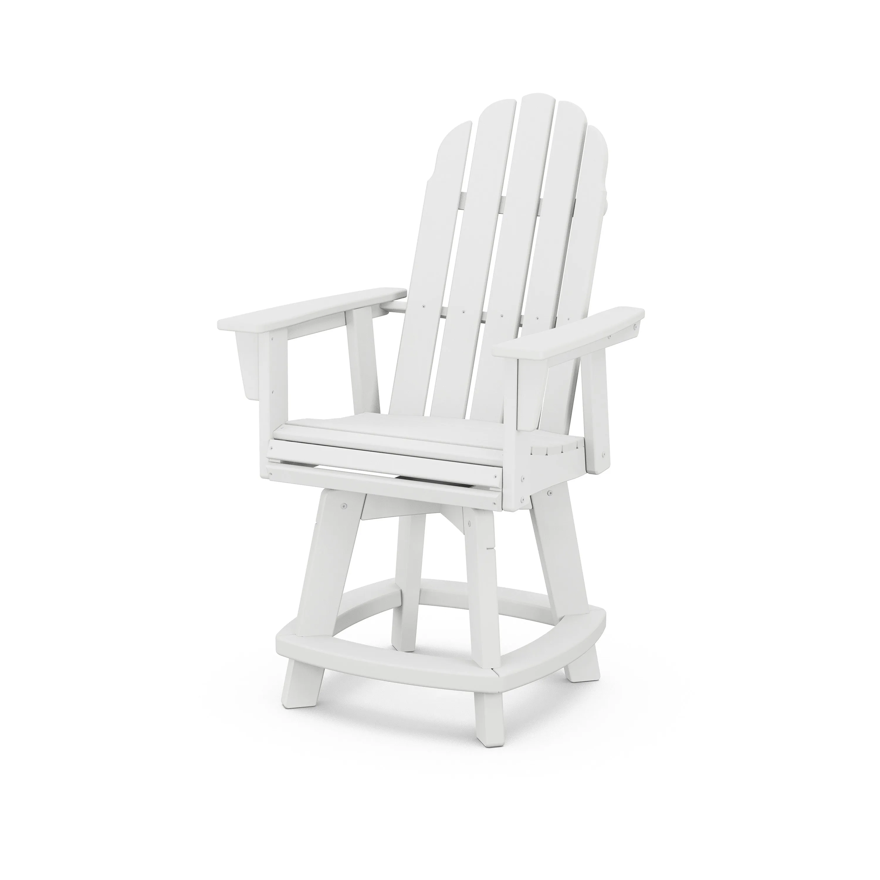 Vineyard Curveback Adirondack Swivel Counter Chair