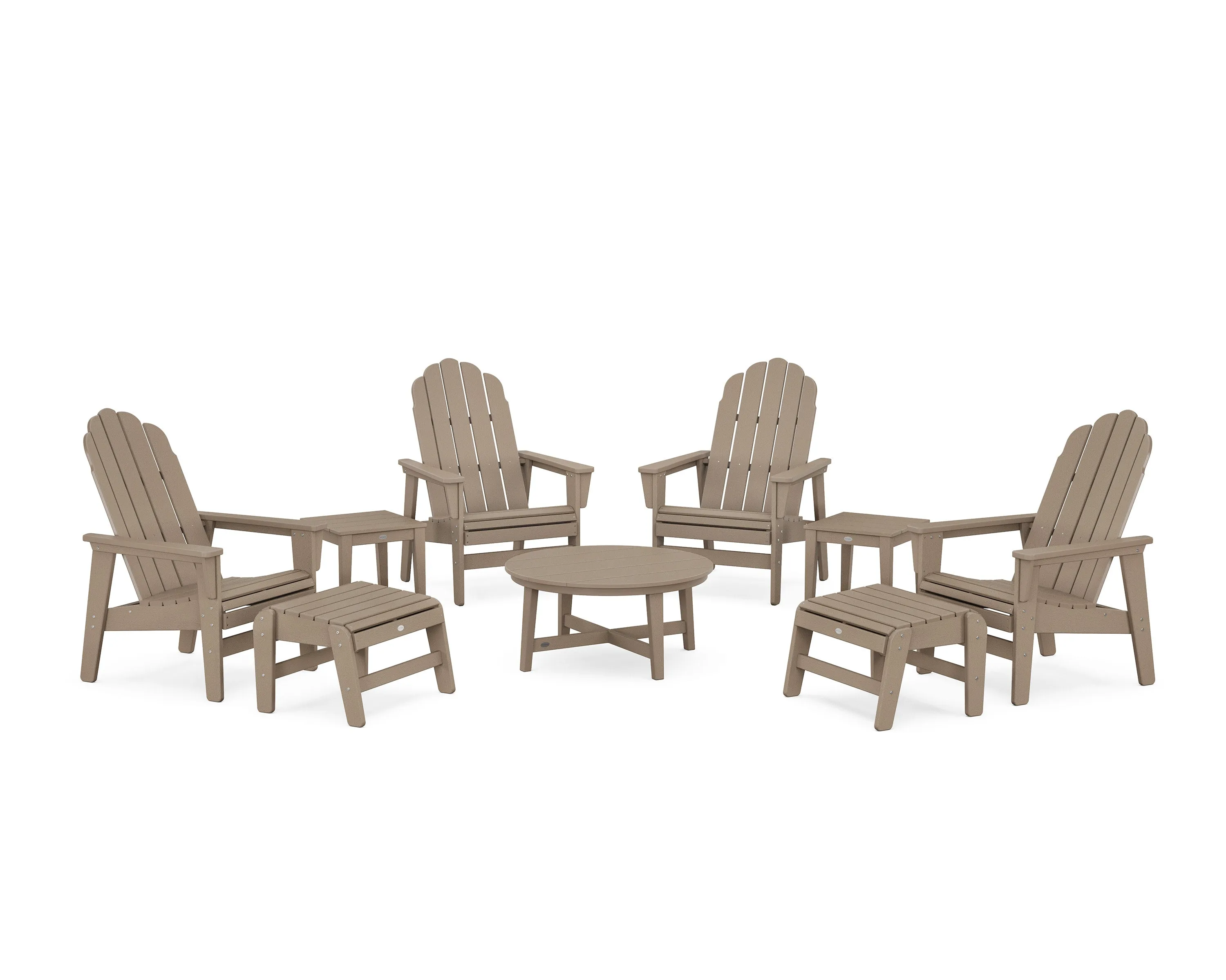 Vineyard Grand Upright Adirondack 9-Piece Conversation Set
