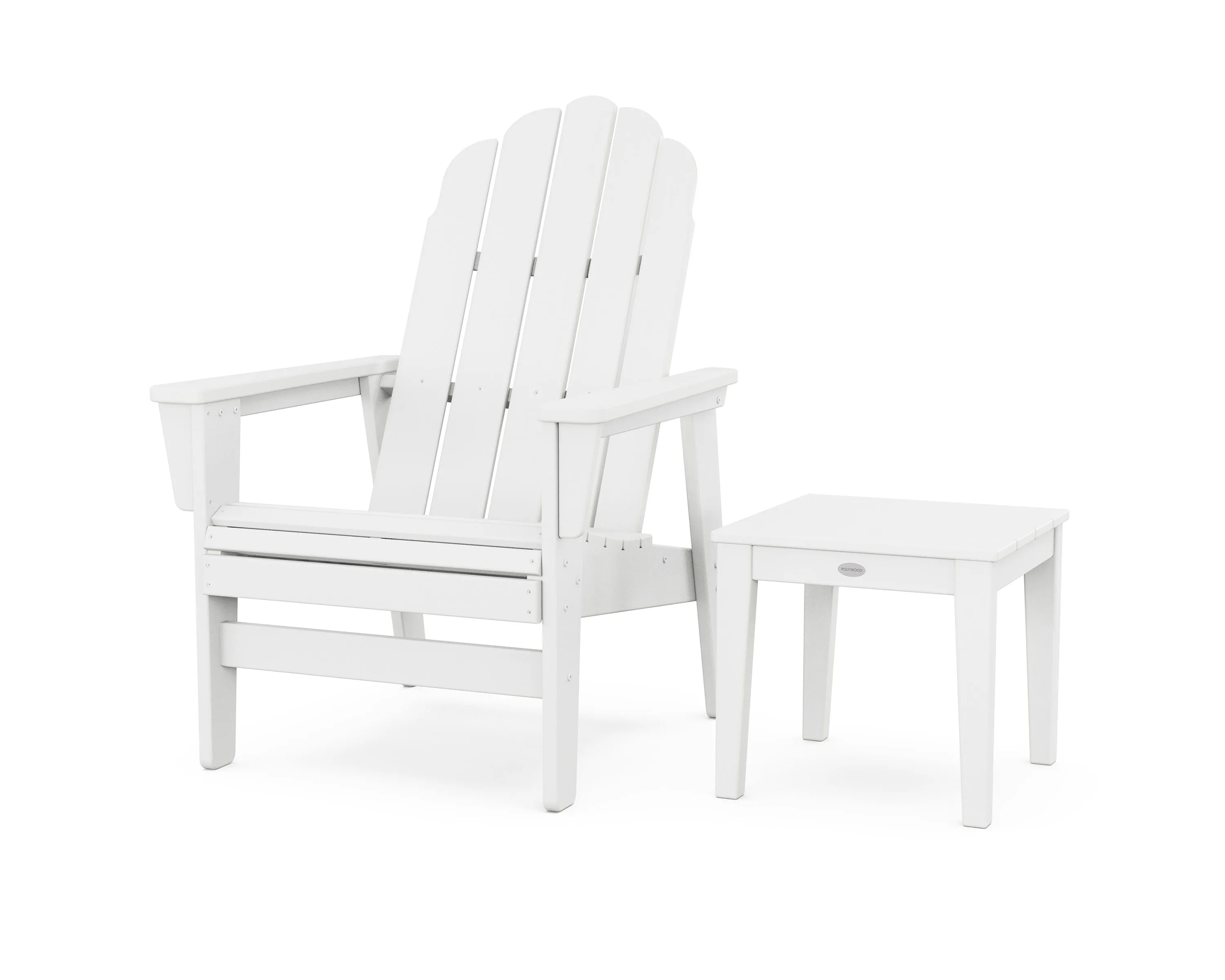 Vineyard Grand Upright Adirondack Chair with Side Table