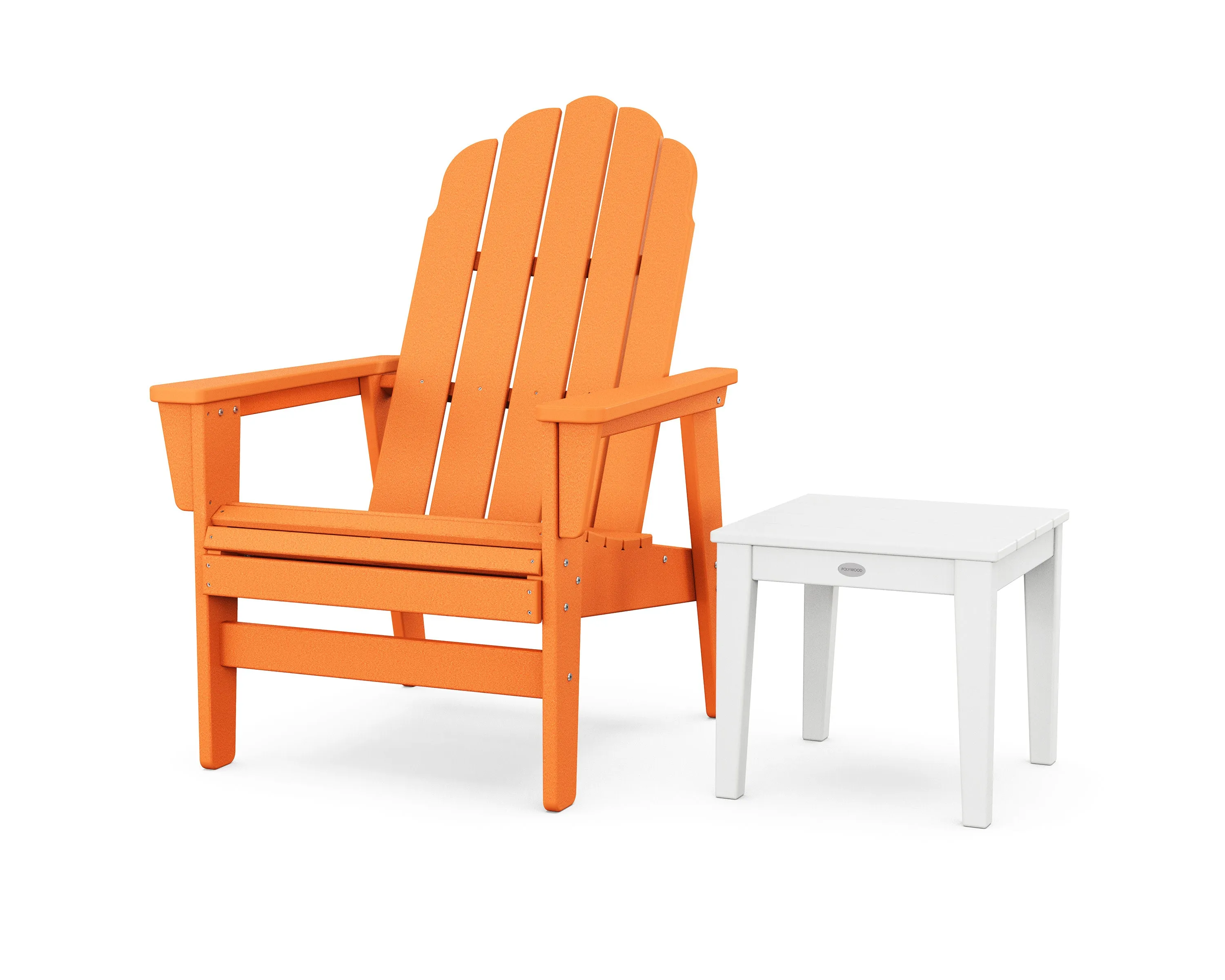 Vineyard Grand Upright Adirondack Chair with Side Table