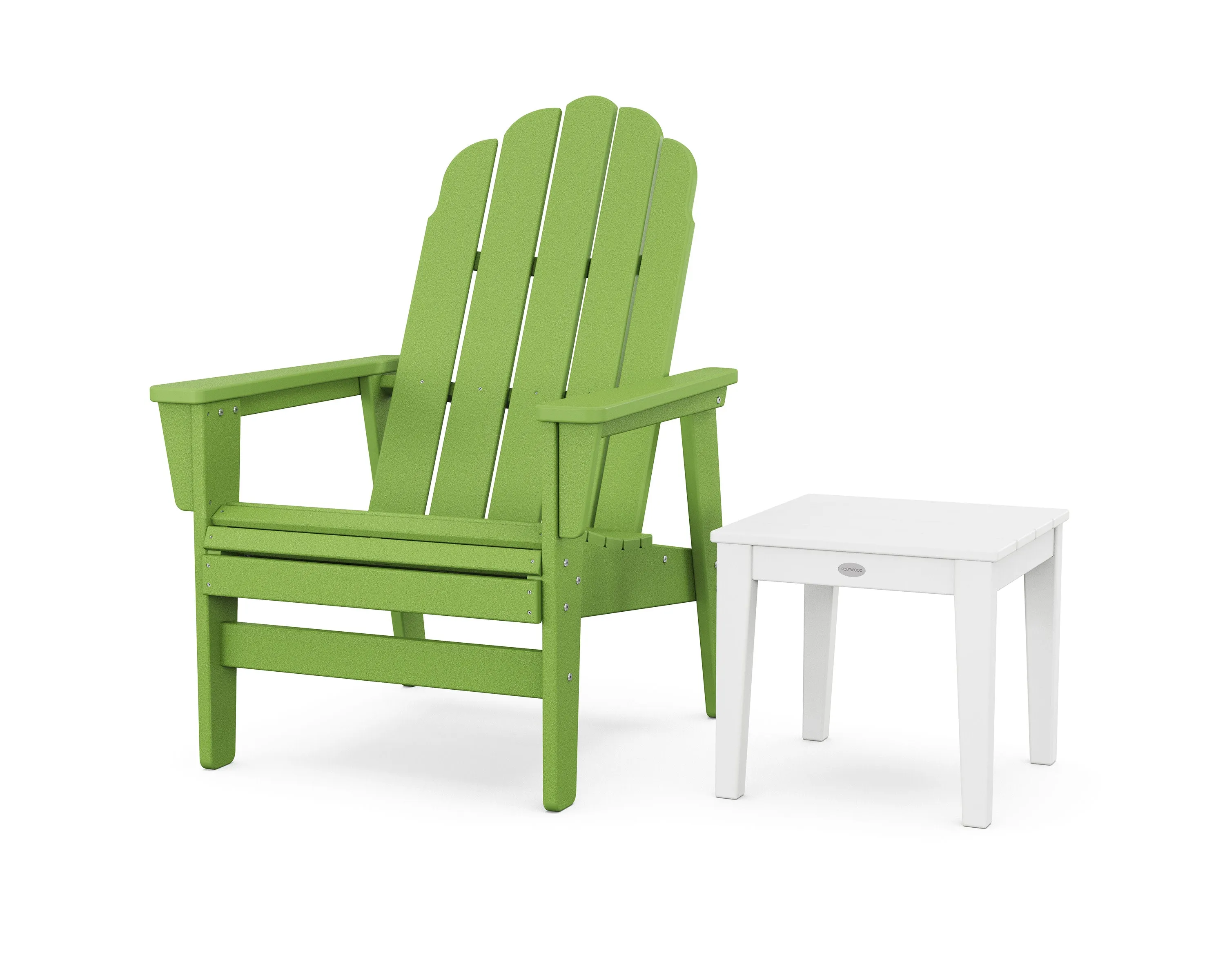 Vineyard Grand Upright Adirondack Chair with Side Table