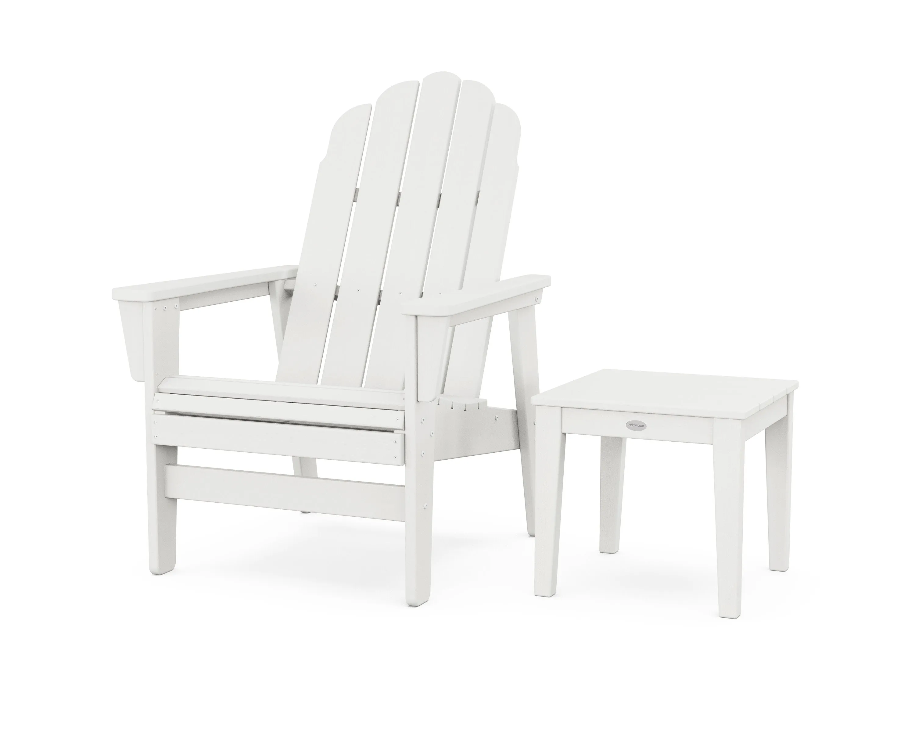 Vineyard Grand Upright Adirondack Chair with Side Table