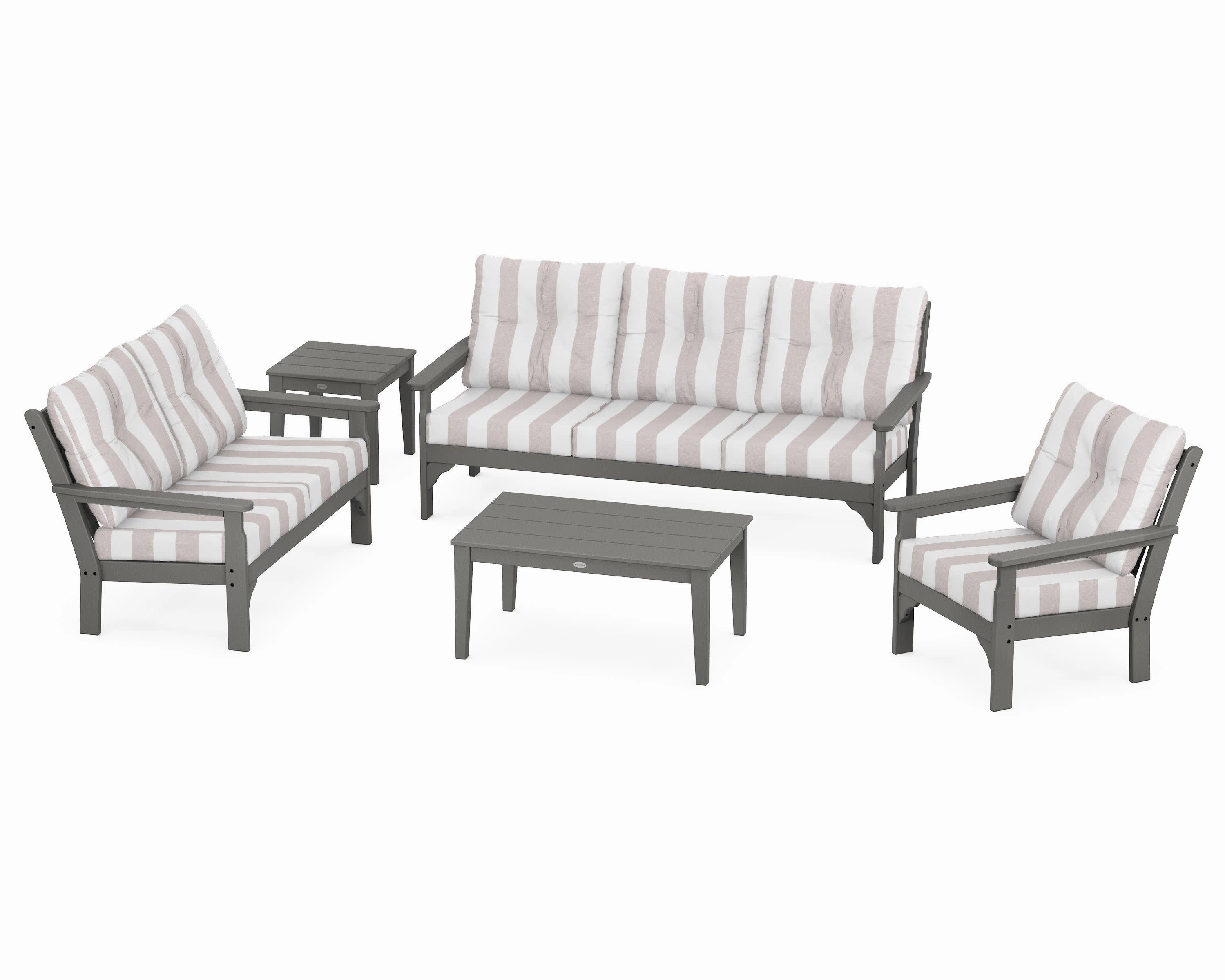 Vineyard 5 Piece Deep Seating Set