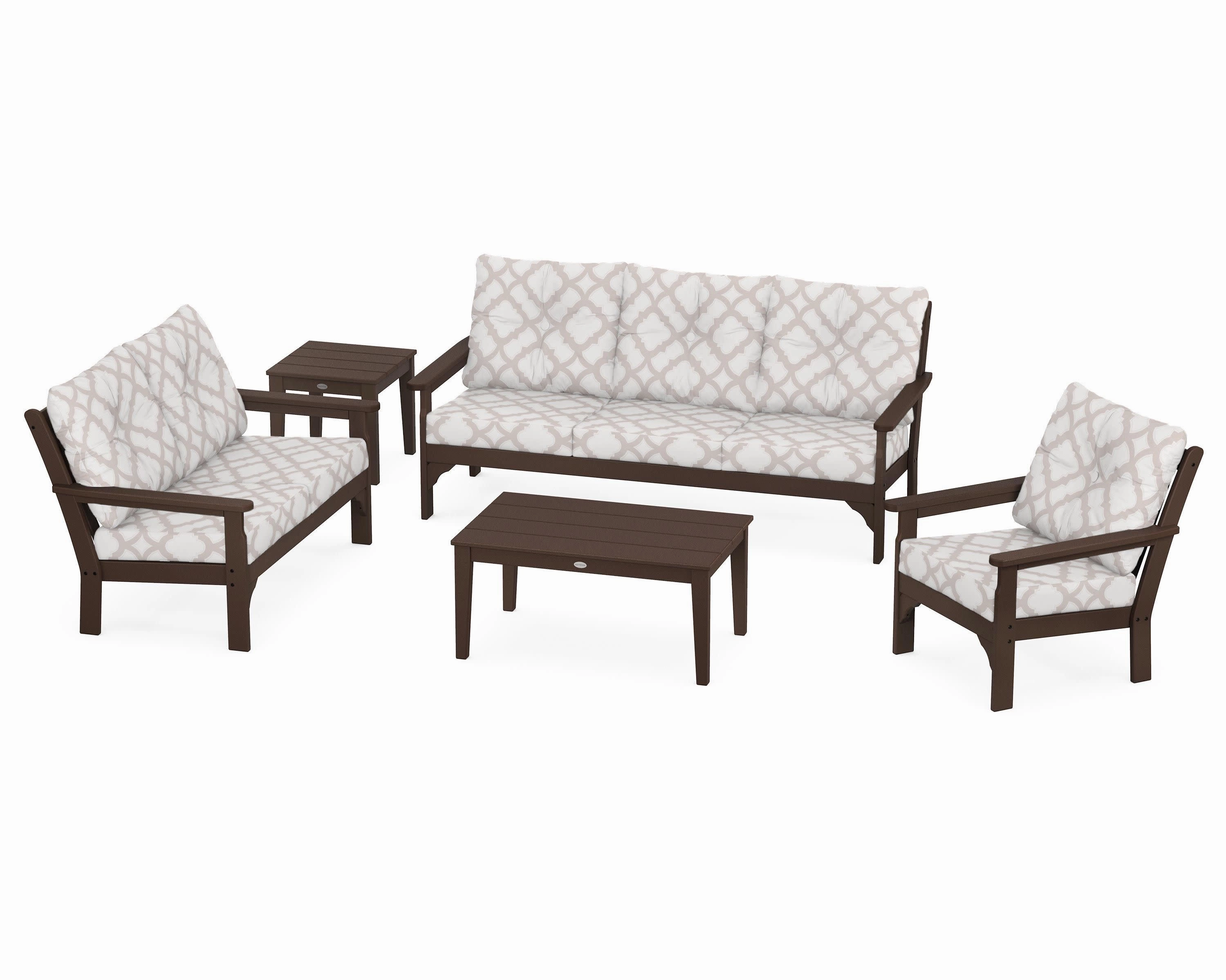 Vineyard 5 Piece Deep Seating Set